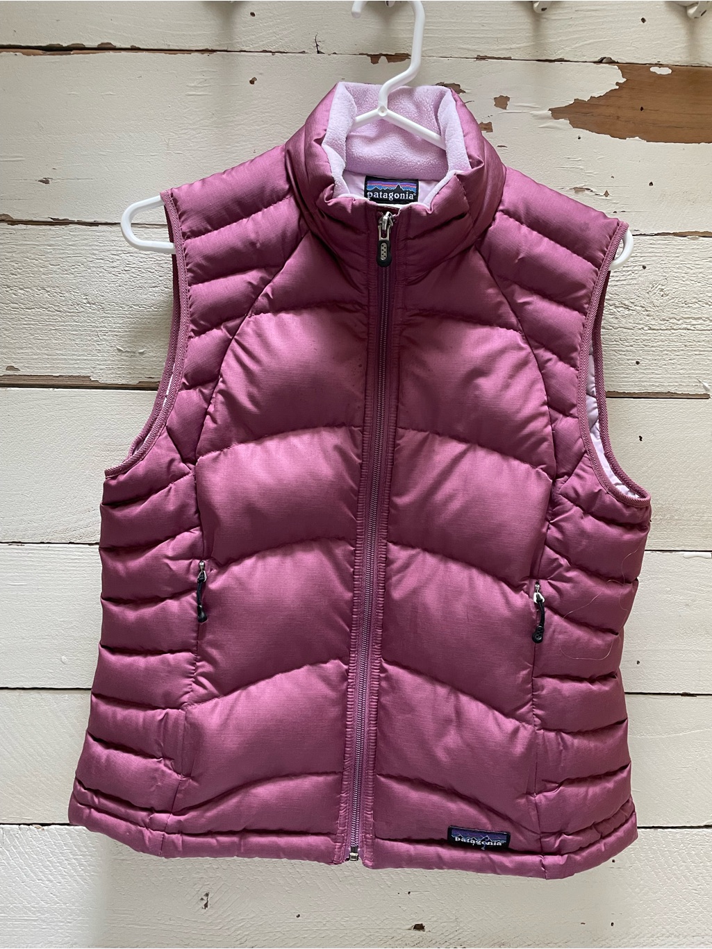 Patagonia Vintage Pink Opal Down Vest Women's M